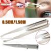 Stainless Steel LED Light Eyebrow Facial Hair Removal Tweezer Clip Make Up Tool