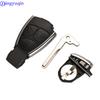 Jingyuqin новый стиль серебристая сторона модифицированный 3 кнопки дистанционного ключа чехол брелок чехол для Benz CLS CES + держатель батареи