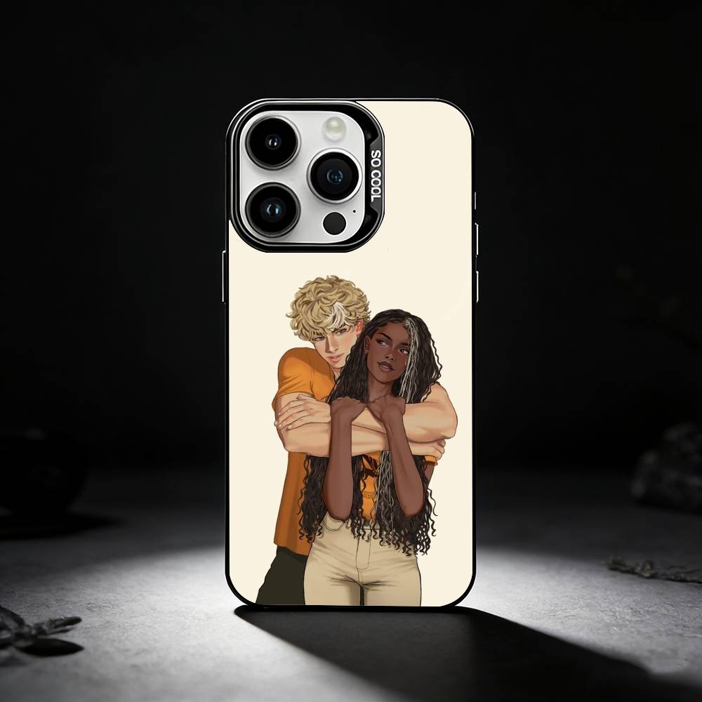 W-Walker and leah Phone Case For iPhone 17,16,15,14,13,12,11 Plus,Pro Max,XS,Colored silver phone case