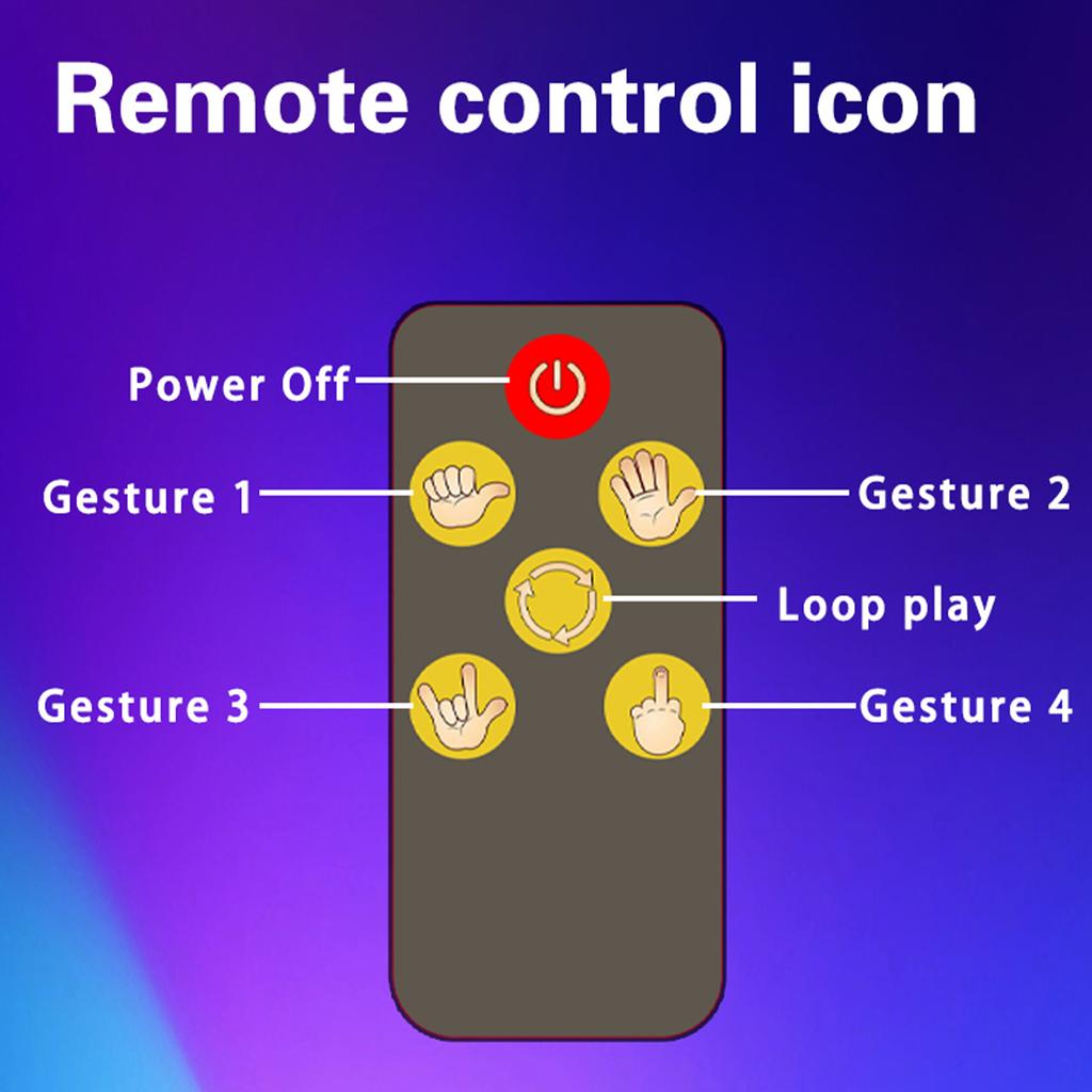 Автомобильный забавный светильник для жестов, фонарь для пальцев на заднем стекле автомобиля с дистанционным управлением, предупреждение, интерактивная ладонь