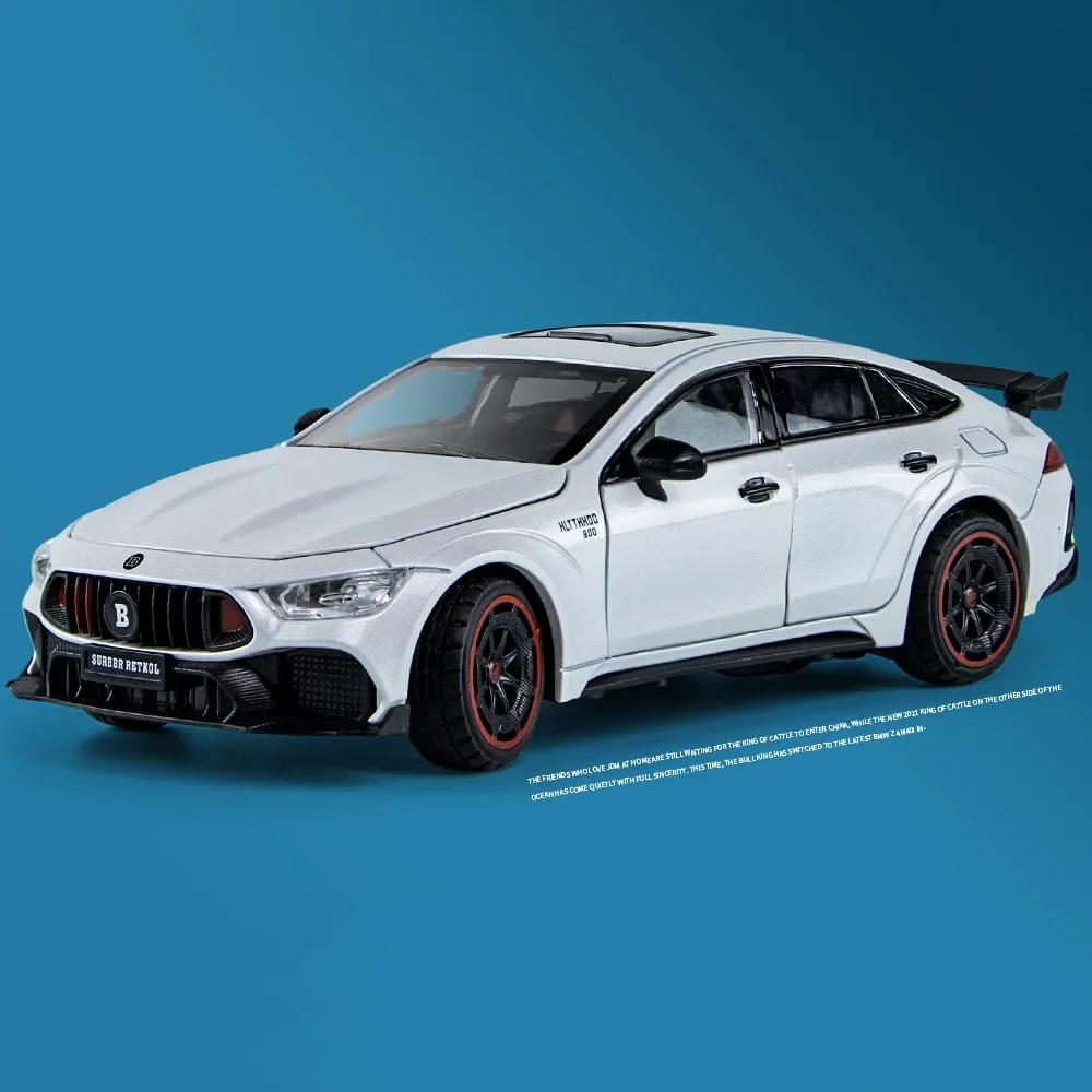 1:24 Металлическая имитация Brabus 900 AMG GT63 Коллекция игрушечных моделей автомобилей из сплава Автомобильные украшения 6 Складные боковые зеркала с открытой дверью
