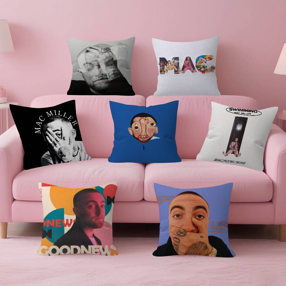 Singer Hot MMac Miller Pillowcase toon Gift Cushion Cover Bedroom Home Sofa Chair Seat Decor pillow case
