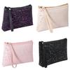 Yz-59 New Fashion Glittering Pu Makeup Bag For Women Large Capacity Portable Cosmetic Storage Clutch