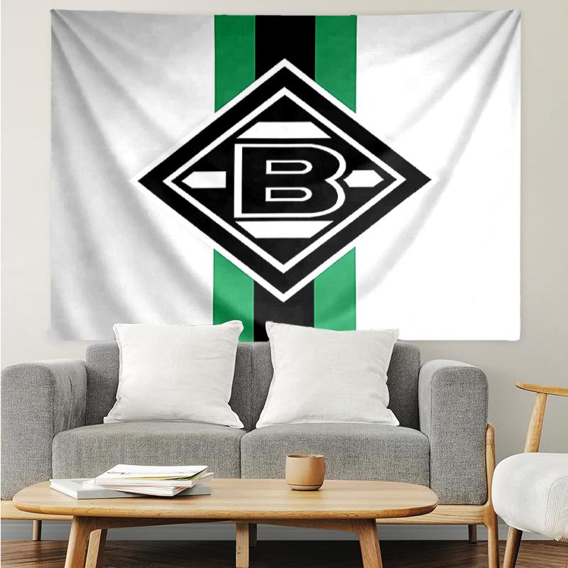 Borussia Mönchengladbach LOGO Tapestry for Bedroom Aesthetic Classroom Tapestries Wall Hanging for Living Room Dorm Office,Ideal Creative Gift