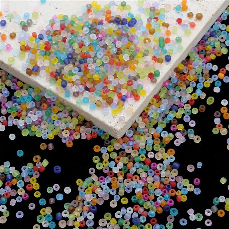 3 мм 700 шт./пакет шитье популярный бисер стеклянные ювелирные изделия разделитель матовые цвета круглые однородные бусины высокого качества прозрачный размер для рукоделия