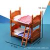 Doll House Simulation Mini Bedroom Double Bed Bunk Bed Accessories Mini Food Play House Furniture Children'S Toys