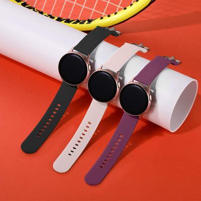 Силиконовый ремешок 20 мм 22 мм для Samsung Galaxy Watch 4/3/Huawei watch 3/GT2/Amazfit Bip браслет ремешок для Active 2 42 мм 40 мм ремешок