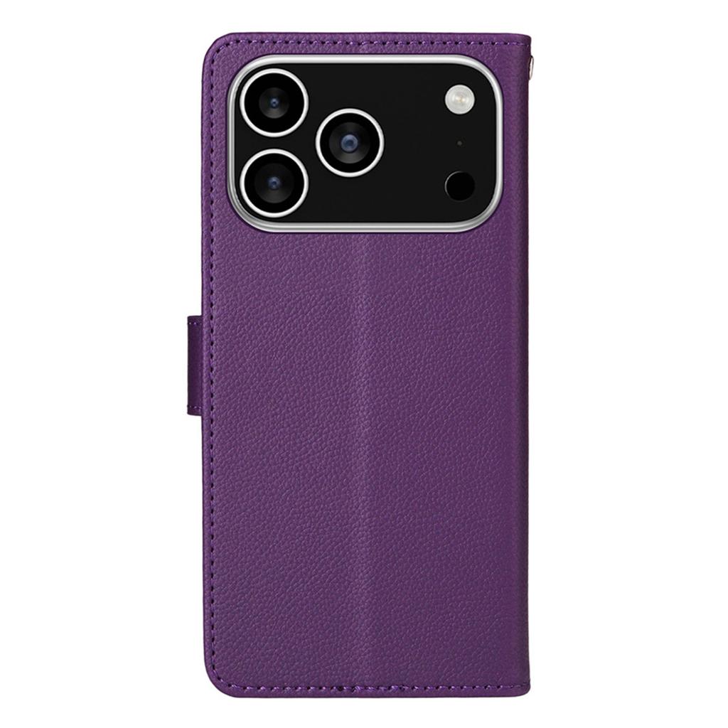 For iPhone 17 Pro Max Wallet Case with Strap RFID Blocking Leather Stand Phone Cover