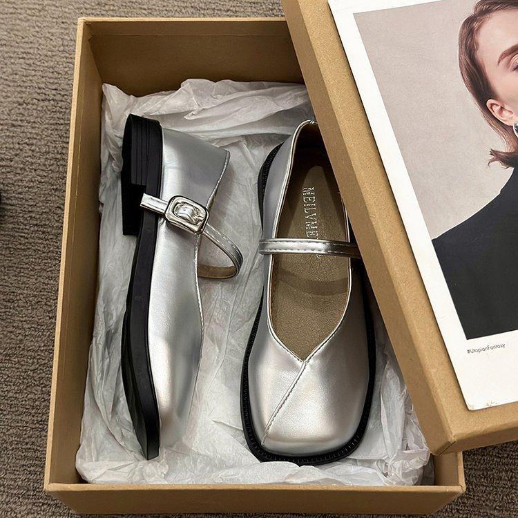 Туфли в британском стиле, женские туфли Мэри Джейн на плоской подошве, мокасины в студенческом стиле с толстой подошвой, модные и удобные