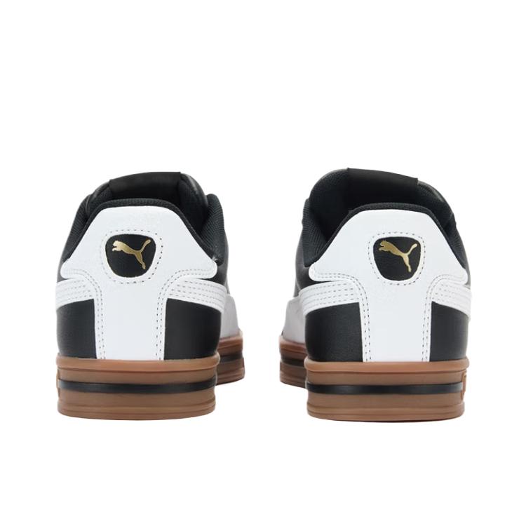 Puma Smash Vulc V3 Искусственная кожа Повседневные Классические Простые Ретро Дышащие Низкие Кеды для Скейтбординга Унисекс кроссовки Черный 380752-23