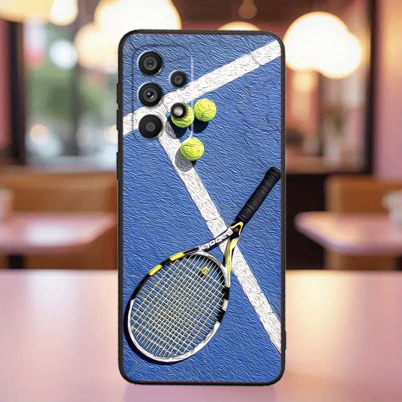Спортивный стиль Чехол для Samsung A41 A35 A34 A33 A32 A25 A24 A23 A21s A06 A05 A04 A03 Note 10 20 Ultra 5G Черный