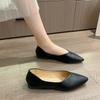 2024 Новая модная женская обувь весна-осень Туфли на плоской подошве Удобные женские туфли без застежек на плоской подошве с неглубоким носком