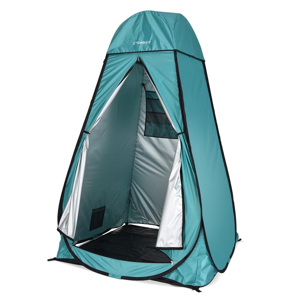 TOMSHOO Pop Up Privacy Shower Tent Changing Room Tent with Removable Rain Fly and Floor for Camping