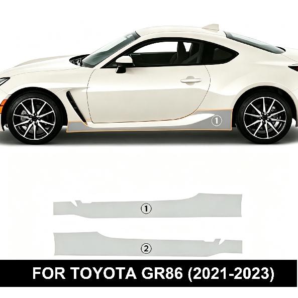 For Toyota GR86 2021-2023 Pre Paint Transparent TPU Protection Film cut Car Anti-scratch PPF Transparent 8.5 milGood product