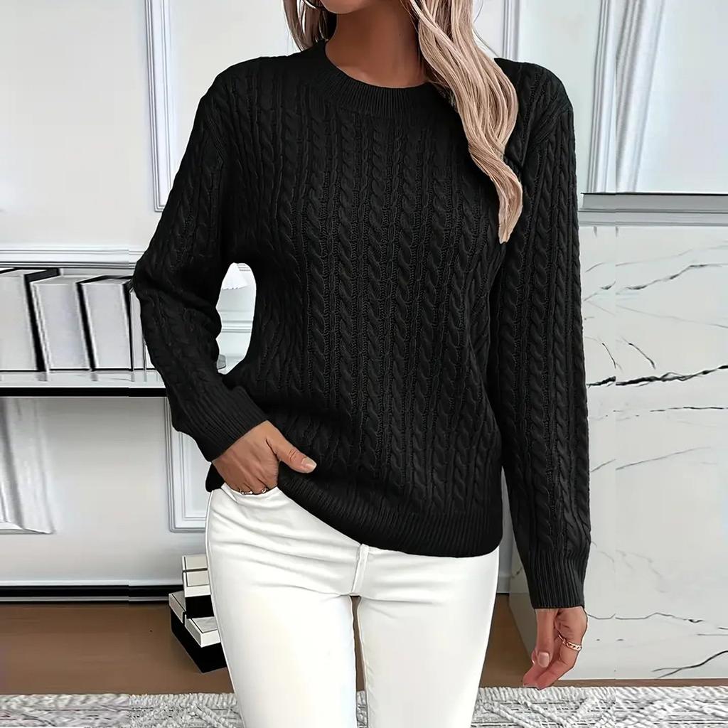 Womens Sweaters Long Sleeve Fall Soft Lightweight Knit Loose Sweater Tops