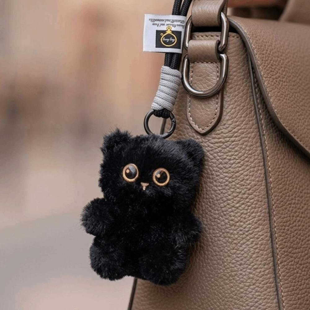 Plush Cat Bag Pendant Soft Fluffy Backpack Charm New Pendant Charm Bag Decoration