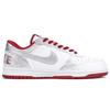 Nike Big Abrasion Resistant Low top Skateboard Shoes Men's Gray White Red 355152-150(Team1957-)
