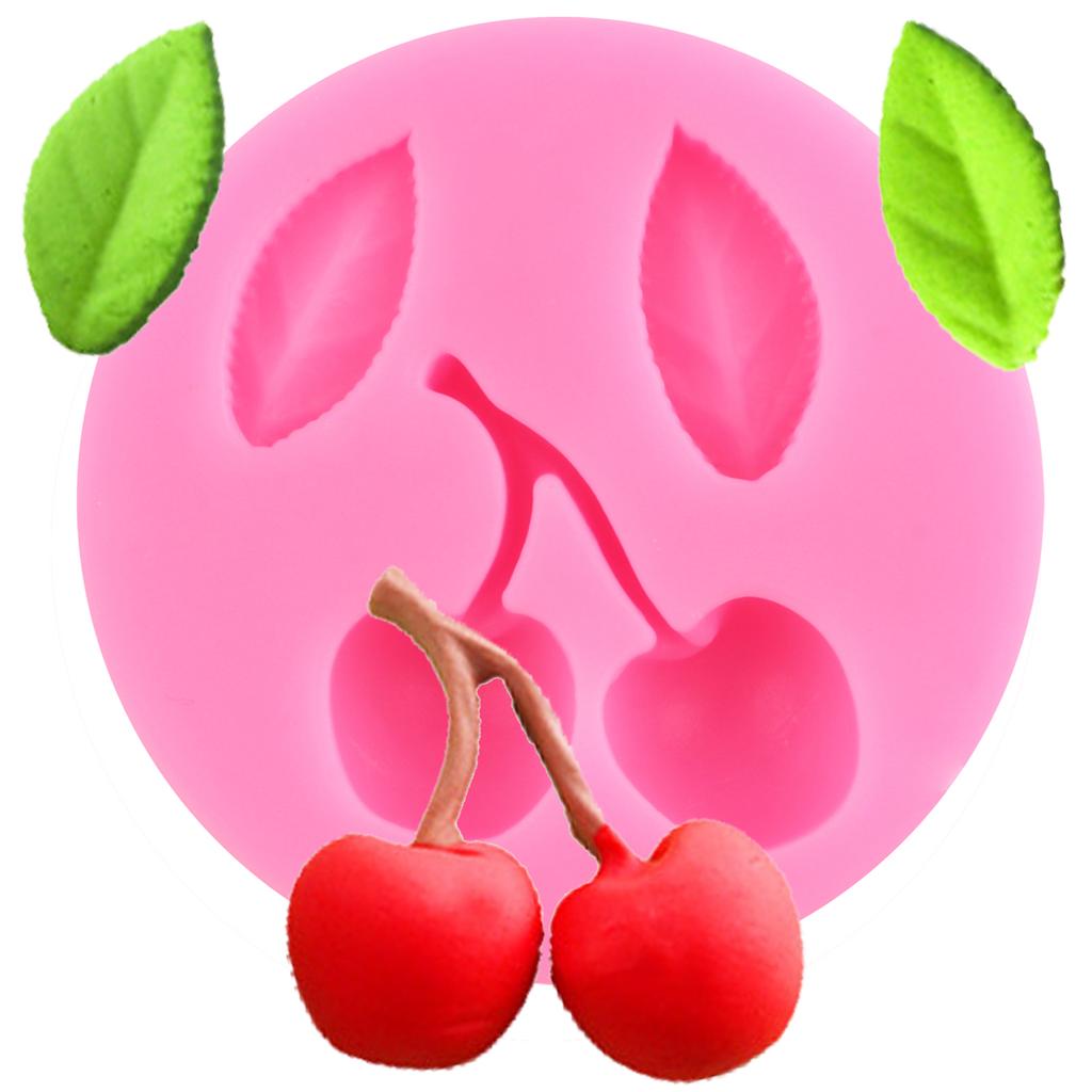 Силиконовая форма для помадки с фруктами и овощами, клубникой для украшения торта из сахара, топпер для кексов, конфет, шоколадной жевательной резинки, формы для полимерной глины