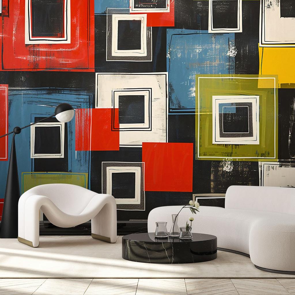 Wallpaper Colorful retro abstraction