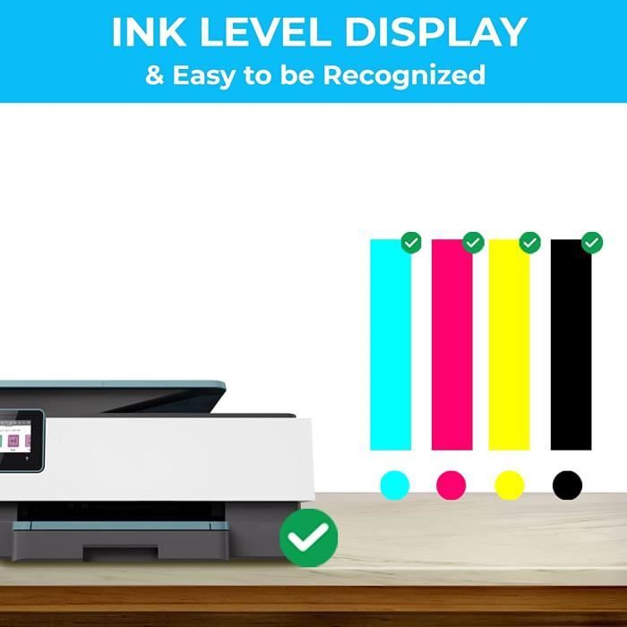 Cartouche d'encre Compatible 603XL pour Epson 603 603 XL - ONLYU - Pack de 5 - Multi-couleurs