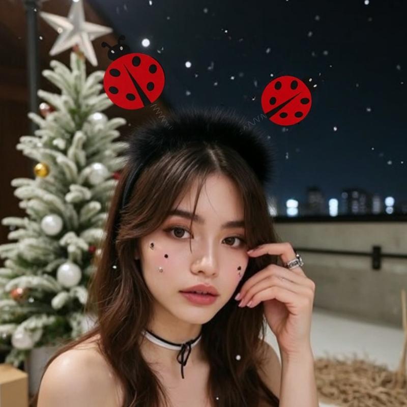 Аксессуары для костюма божьей коровки, Костюм божьей коровки, Очки божьей коровки, Повязка на голову божьей коровки, Волшебная палочка феи для Хэллоуина, Маскарад, Косплей