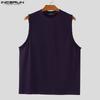 INCERUN Summer Men O Neck Tassel Sleeveless Casual Loose Tank Tops