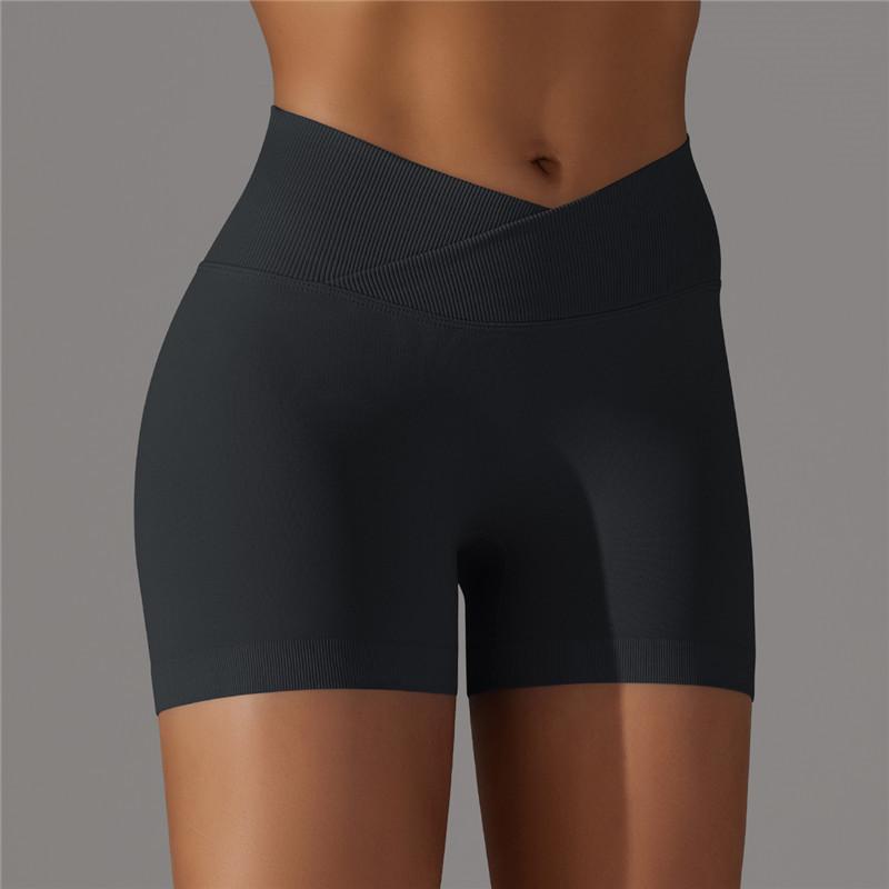 High Waist Yoga Shorts Woman Gym Tights Fitness Elastic Breathable Hip Lifting Sports Shorts