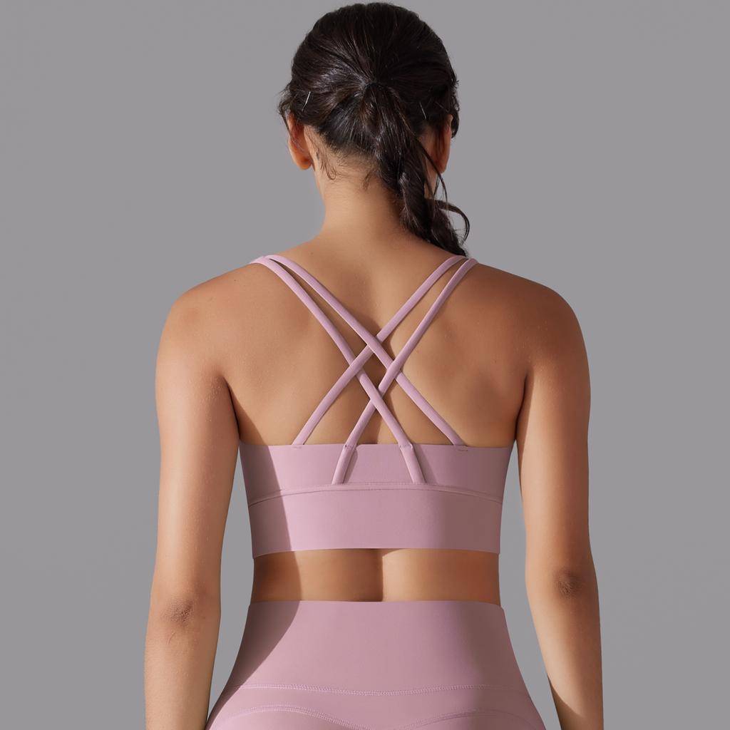 Nessaj Дышащий спортивный жилет для бега, женский бюстгальтер для йоги с пуш-ап, крестообразное нижнее белье для тренажерного зала и фитнеса