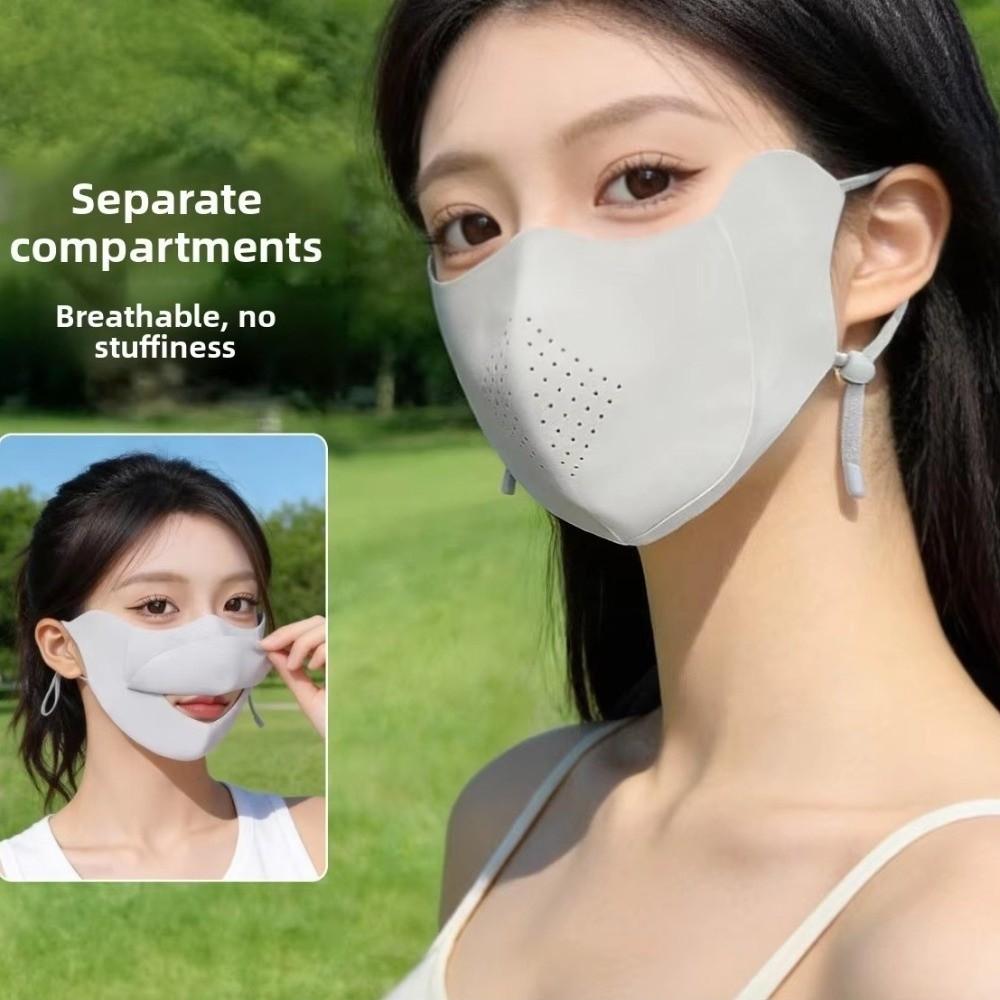 Washable UV Protection Face Mask Lightweight Ice Silk Mask New Sun Mask for Cycling