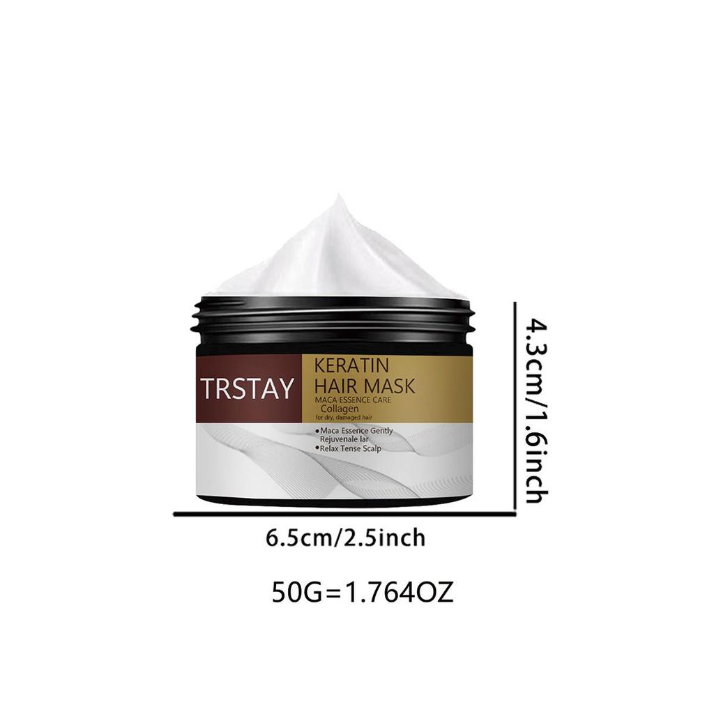 Кератиновая маска для ухода за волосами волшебным образом восстанавливает повреждения, делает волосы кудрявыми, блестящими, гладкими, выпрямленными Профессиональный уход за волосами, глубокое увлажнение и гладкость