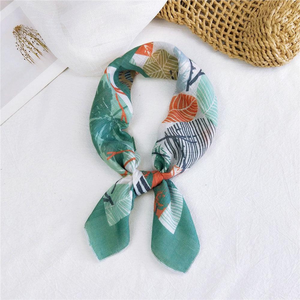 Decorative Simple Texture Silk Scarf Women'S New Style Spring And Autumn Summer Fashion Versatile Headscarf Work Scarf
