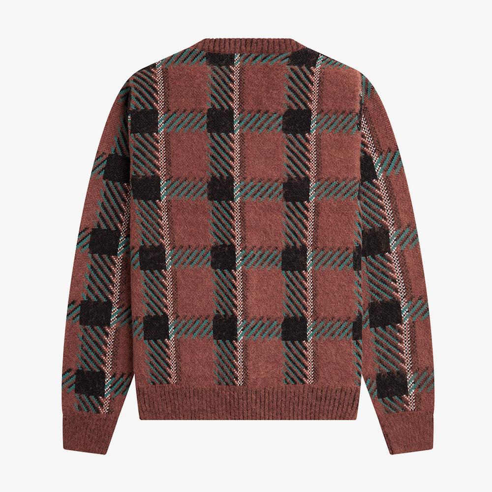 Fred Perry [Стильный] Кардиган в клетку Глитч (S54) Afpm2336531-S54