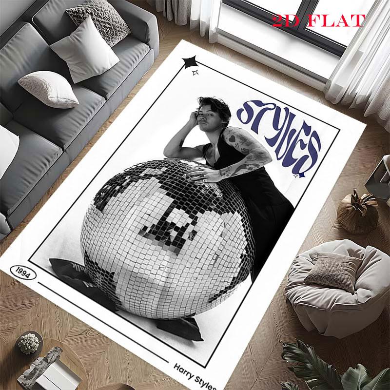 Harry Styles Carpet Rug for Living Room Bedroom Home Sofa Decoration,Kids play Nonslip Floor Mat