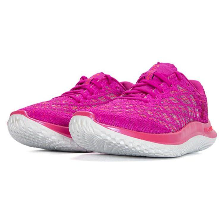 Under Armour Flow Velociti Амортизация Дышащая Удобная Ткань Низкий Верх Кроссовки для Бега Женские кроссовки Пурпурный 3025222-500
