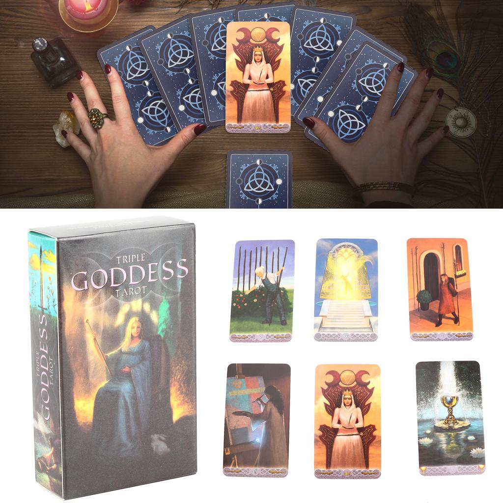 Tarot Divination Cards Family Interactive Board Game Copper Printing Paper Playing CardsTarot Card