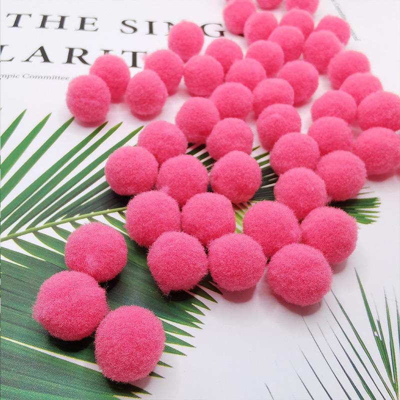 Разноцветные эластичные помпоны для поделок своими руками для детей - плюшевые, красочные шарики для творческих проектов и украшений