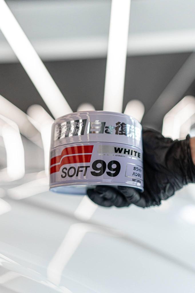 Мягкий 99 (СОФТ99) Воск WAX New Soft 99 Белый Hanneli 350г Губка для защиты и полировки автомобильной лакокрасочной пленки 00020