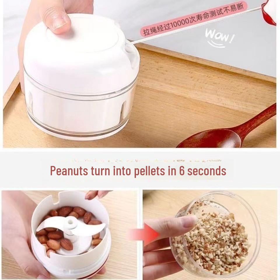 Compact Manual Kitchen Garlic Press & Food Mincer