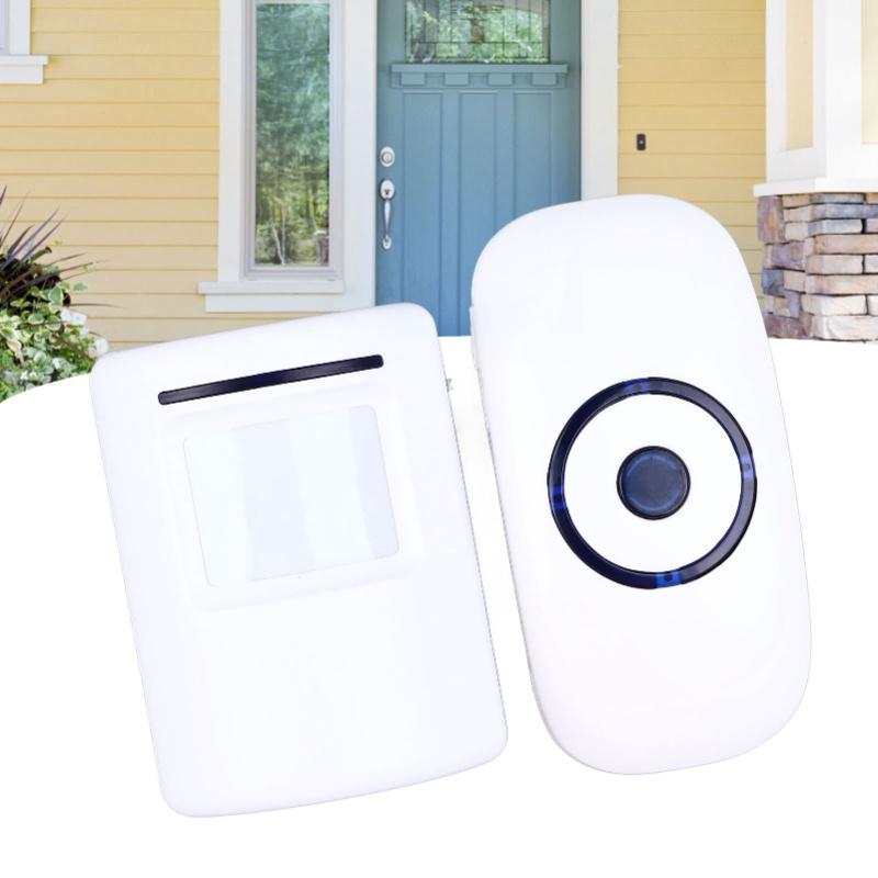 Infrared Sensor Doorbell Wireless Store Entry Doorbell With 36 Ringtones 1 Receiver