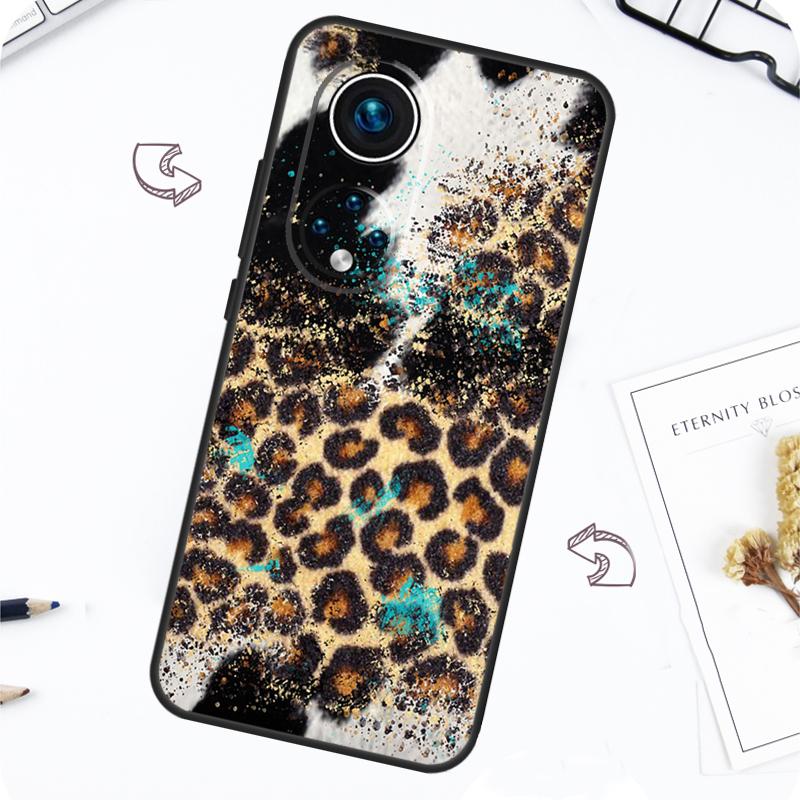 Чехол с леопардовым принтом для Honor Magic 7 5 6 Lite Honor 200 Pro X8b X9a X8a X8 X9 X9c X9b 50 70 90 Lite