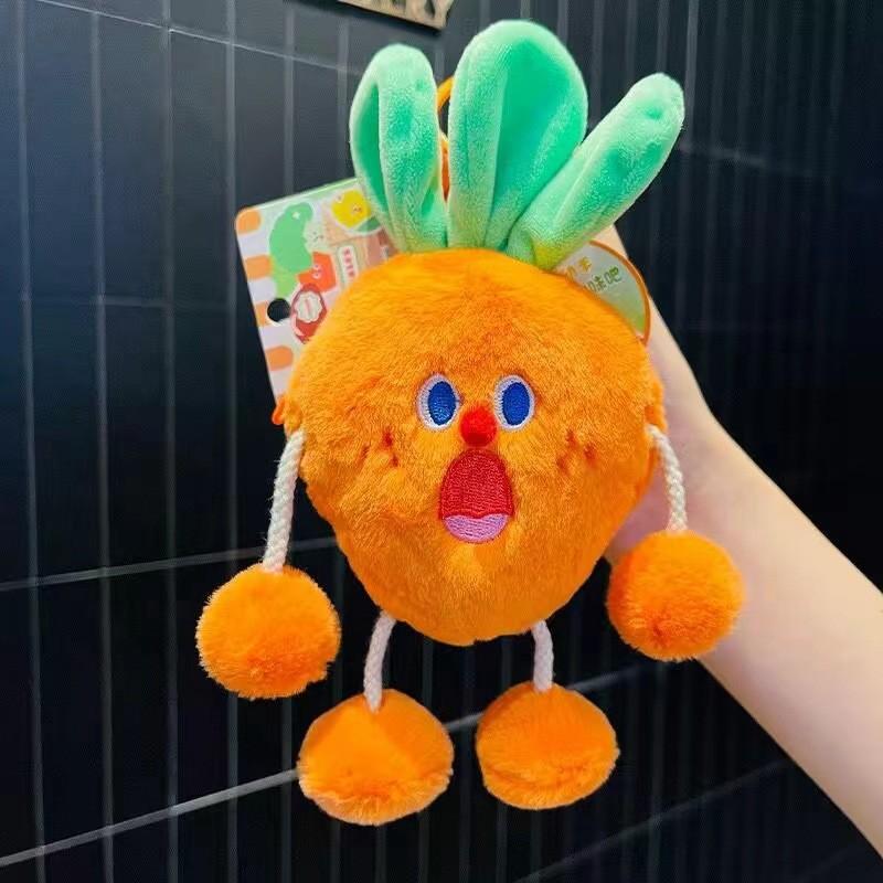 Soft Plush Vegetable Doll With Storage Pouch And Decorative For Childrens Gift