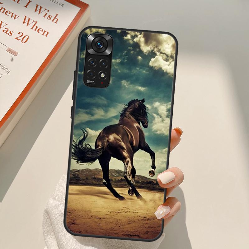 Horses Running Case For Xiaomi Redmi Note 10 8 9 11 Pro 8T 9S 10S 11S Redmi 10C 9C 9A 9T K50 K40 Gaming
