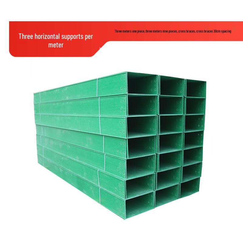 Jingzhu Green Fiberglass Trough Cable Tray