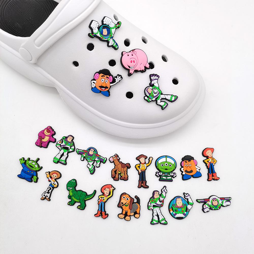 Популярные подвески для Crocs Базз Лайтер: Милые мультяшные аксессуары для обуви, Самые продаваемые декоративные пряжки
