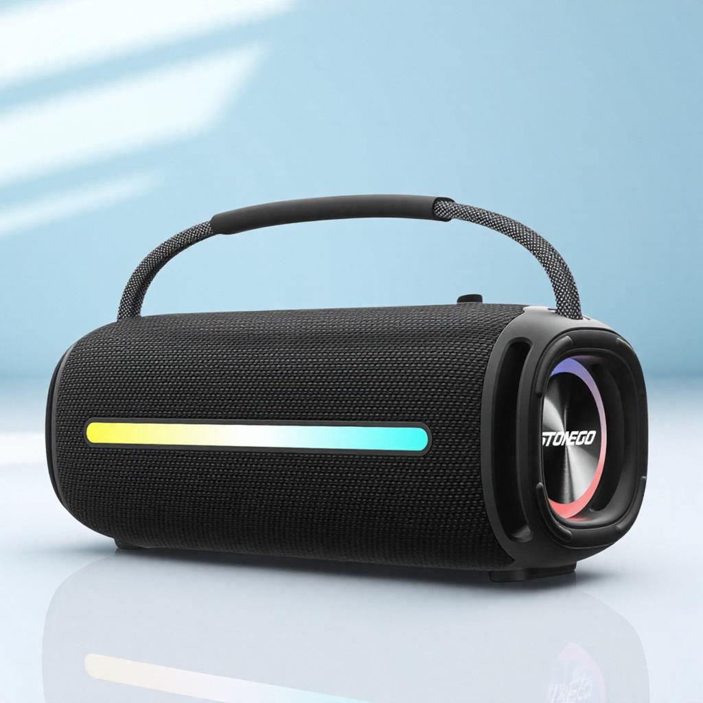 Портативная беспроводная колонка Bluetooth 5.3 RGB-фонарь IPX6 водонепроницаемая мощный сабвуфер высокое качество звука уличная колонка