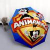 Узор Animaniacs, автоматический складной зонт, портативная и складная конструкция, 8 спиц, рождественский или день рождения подарок.