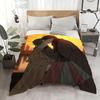anime Tears on a withered Throw Flannel Throw Blanket: Soft Kid-Friendly Warm Anti-Static All Season Washable Couch Bed Home