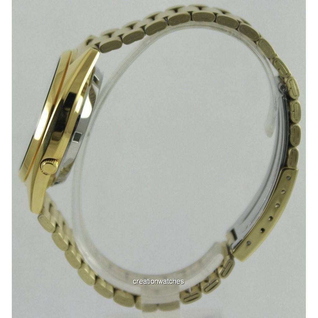 Seiko 5 Автоматические Золотой Циферблат SNXL72K1 SNXL72K Мужские Часы