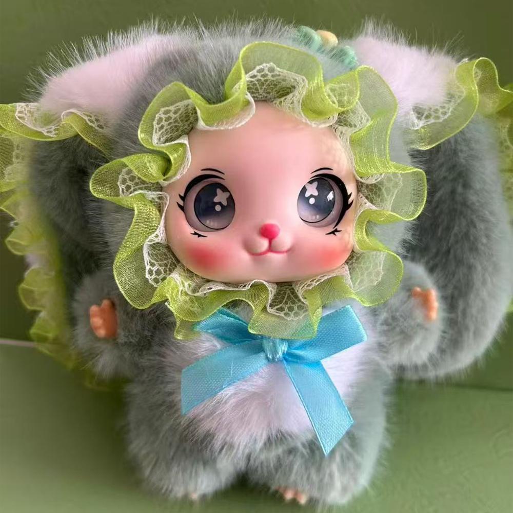 Высококачественная виниловая кукла с лицом кролика Детская игрушка Фестиваль День рождения Рождество Новый год Подарок Настольная коллекция Декорация