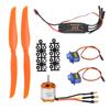 A2217 1250KV Brushless Motor 40A ESC SG90 9G Micro Servo 8060 Propeller for RC Plane(1250KV Motor